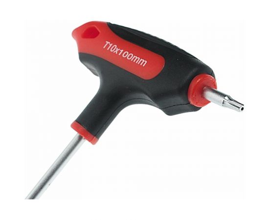 Двусторонний ключ JTC TORX с отверстием T10H и Т-образной рукояткой JTC-784810 – изображение 3