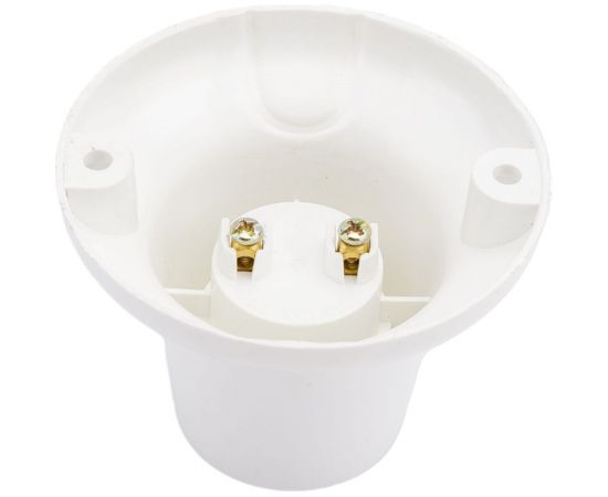 Патрон-стойка ООО "ОПТИКОМ ЭЛЕКТРИК" Е27 белый прямой 8810.0227 – изображение 2