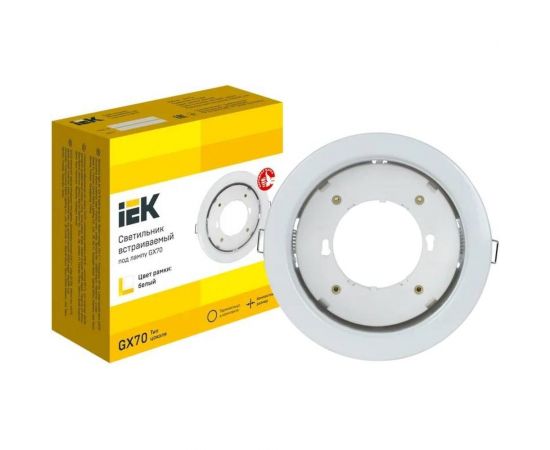 Встраиваемый светильник IEK Lighting 4115 под лампу gx70 белый LUVB0-GX70-1-K01 – изображение 3