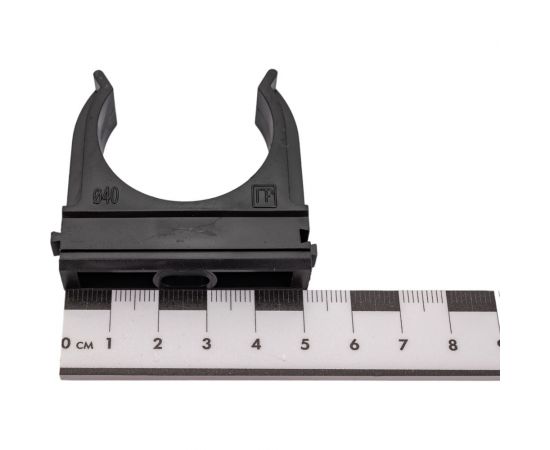 Крепёж-клипса для труб Промрукав Полистирол черная д40 15 шт. PR.02740ч – изображение 2