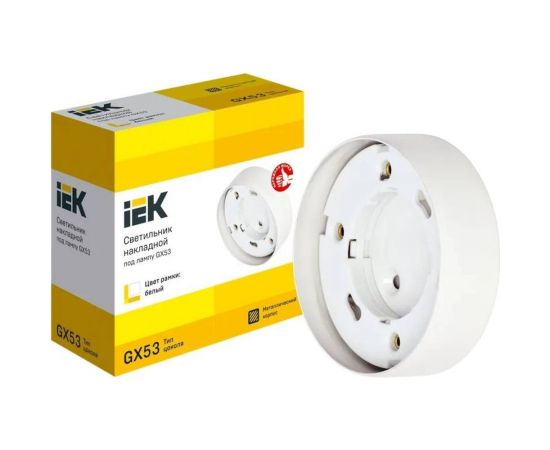 Накладной светильник IEK Lighting 4113 под лампу gx53 белый LUPB0-GX53-1-K01 – изображение 2
