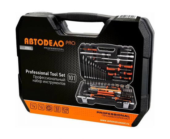 Набор инструмента АвтоDело PRO 1/2DR, 1/4DR 101 предмет 13422 – изображение 2