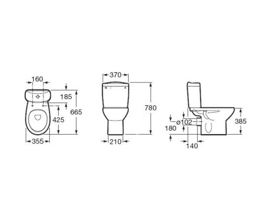 Бачок ROCA 34139Z000 Victoria двойной смыв 00000019002 – изображение 3