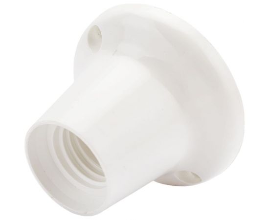 Патрон-стойка ООО "ОПТИКОМ ЭЛЕКТРИК" Е27 белый прямой 8810.0227 – изображение 3