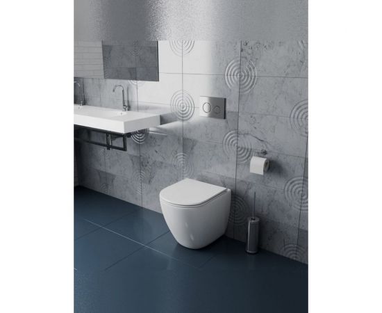 Приставной унитаз Teymi Lina HD безободковый, сиденье микролифт T40104 ЦБ-00265406 – изображение 8