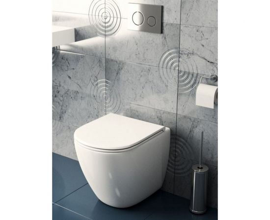 Приставной унитаз Teymi Lina HD безободковый, сиденье микролифт T40104 ЦБ-00265406 – изображение 5