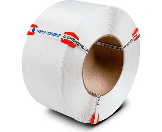 Полипропиленовая лента Волга Полимер 15x0.8 мм, белая, 500 м 15-08-500-101-00 