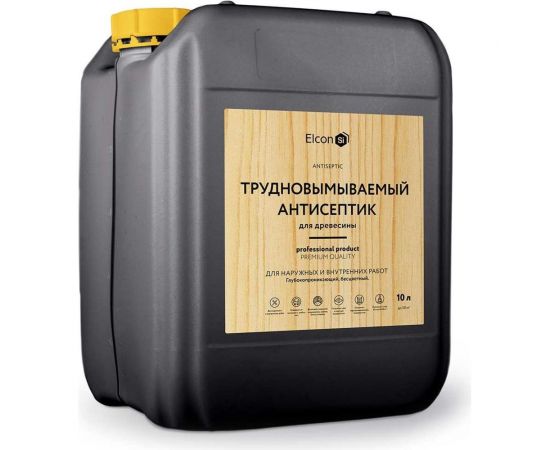 Трудновымываемый антисептик Elcon для дерева, для кирпича, для камня, 10 л 00-00462963 