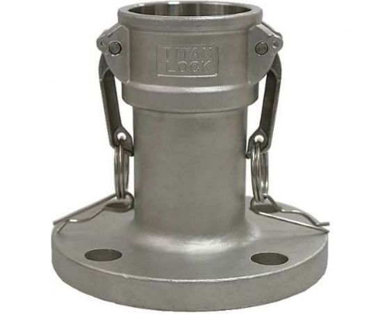 Соединение TITAN LOCK 2in типа FC, камлок розетка с фланцем (нерж. 316) TL200FCSS 