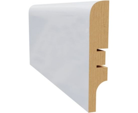 Плинтус белый МДФ LATO 16х81х2400 мм AGIS LT-202-81 