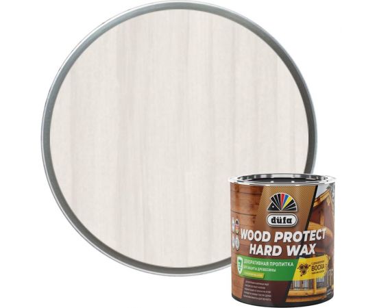 Пропитка Dufa WOOD PROTECT HARD WAX белоснежный, 0.75 л МП00-010445 