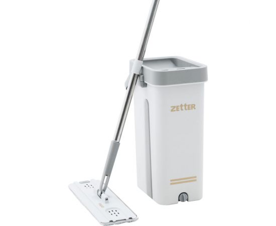 Швабра с отжимом и ведром premium xl (13 л) белое ZETTER ZIP-HOME-0322-20 