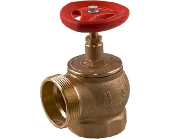 Пожарный клапан Апогей КПЛМ 65-1 латунный, 90 град., муфта-цапка, ВР/НР 110013 