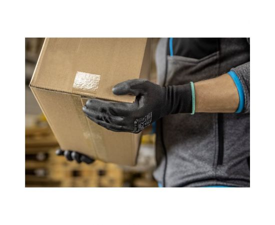 Рабочие перчатки HOEGERT TECHNIK с полиуретановым покрытием, 9 размер 12 пар HT5K757-9 
