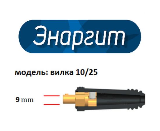 Вилка кабельная 10-25 мм, 2 шт, класс С энаргит К10-25-2-С – изображение 2