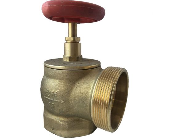 Пожарный клапан Апогей КПЛМ 65-1 латунный, 90 град., муфта-цапка, ВР/НР 110013 – изображение 2