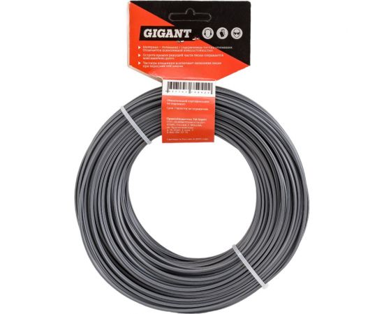 Армированная леска для триммеров 2 мм, 50 м, звезда Gigant G12-0414P – изображение 4