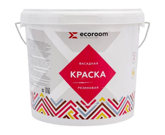 Фасадная резиновая краска ECOROOM RAL 7037 пыльно-серый, 7 кг Е-Кр-3383/7037 – изображение 4