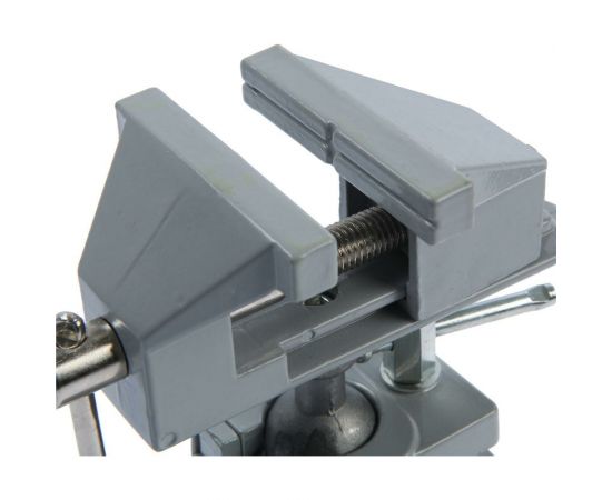 Мини-тиски ТУНДРА алюминиевые усиленное крепление на присоске, поворотный шарнир, 75 мм 7003028 – изображение 5