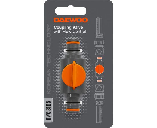 Двухсторонний коннектор (1/2""-3/4""; 13 мм- 19 мм) с регулировкой напора воды DAEWOO DWC 3105 – изображение 2