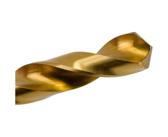 Сверло длинное по металлу (8.2х109х165 мм; ц/х; Р9 TIN, А1) Туламаш 56308 – изображение 5