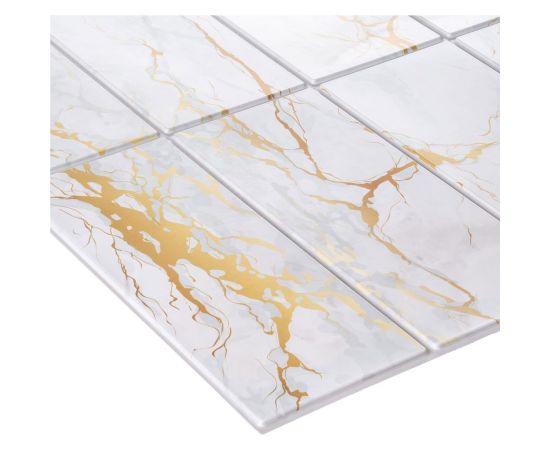 Панель на стену из ПВХ GRACE 955х480 мм Плитка Мраморный фьюжн УТ000074257 