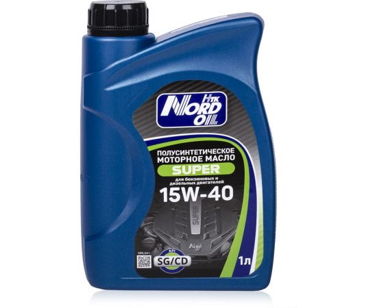 Моторное масло NORD OIL Super 15W-40 SG/CD, 1л NRL041 