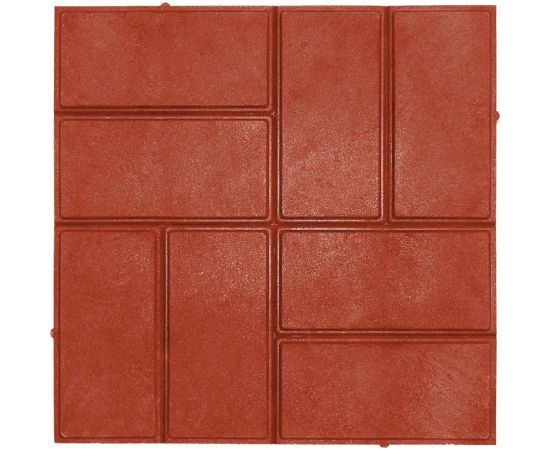 Тротуарная ППК плитка Neoкомпозит Стандарт ""8 кирпичей"", 330x330x20 мм, (кв. м/9 шт.), красный, комплект 5 шт. ПТС-20 8К Т5 