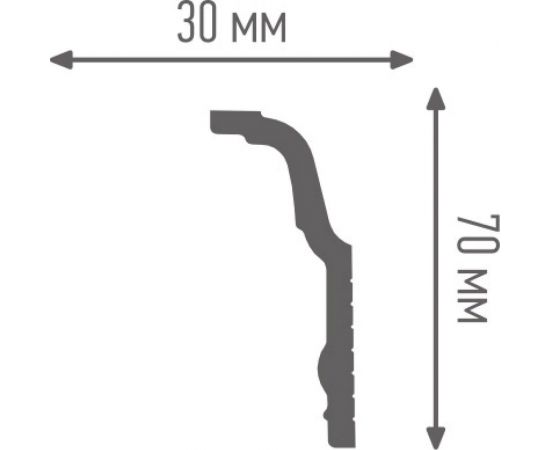Угол ПЛИНТЭКС J 30/70 IN в упаковке 4 шт. 14607173946802 – изображение 2