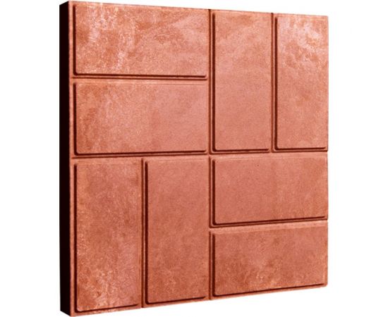 Тротуарная ППК плитка Neoкомпозит Стандарт ""8 кирпичей"", 330x330x20 мм, (кв. м/9 шт.), красный, комплект 5 шт. ПТС-20 8К Т5 – изображение 2
