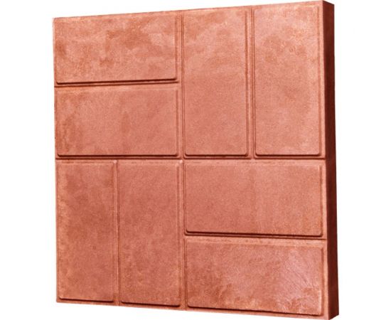 Тротуарная ППК плитка Neoкомпозит Стандарт ""8 кирпичей"", 330x330x20 мм, (кв. м/9 шт.), красный, комплект 5 шт. ПТС-20 8К Т5 – изображение 4