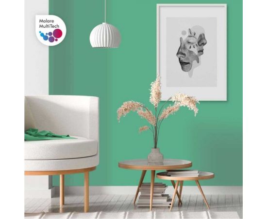 Краска MALARE Euro №20 для стен и обоев, потолков, моющаяся, матовая, снежная мята, 2.7 л, 3.9 кг 2036773239956 – изображение 2