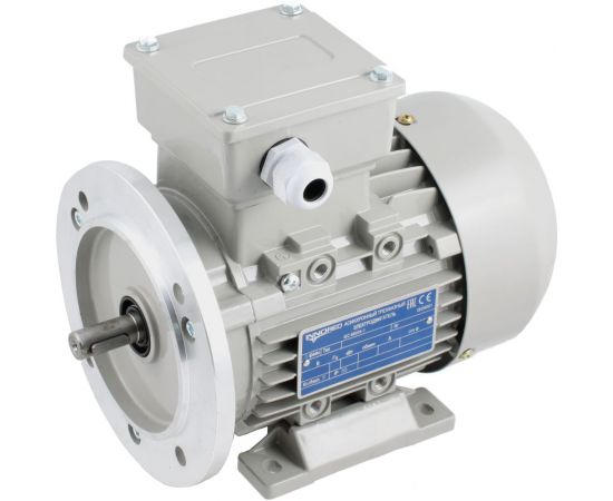 Трехфазный асинхронный электродвигатель INNORED 0.12 кВт, 1400 об/мин, 140х11 мм, на лапах, схема включения звезда/треугольник, 380/220 В, IP55 RM63M1-4 B35 – изображение 3