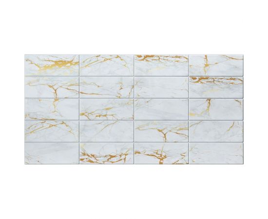 Панель на стену из ПВХ GRACE 955х480 мм Плитка Мраморный фьюжн УТ000074257 – изображение 5