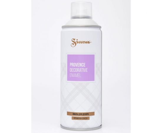 Аэрозольная акриловая краска в баллончике для декора SIANA Provence для мебели, металла, пластика, керамики, стекла, гипса, сухоцветов, цветов, радиаторов, быстросохнущая, перезвон ветра (св – изображение 2