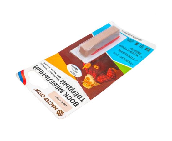 Мебельный воск Мастер Сити твердый, блистер, дуб беленый 2021101 – изображение 2