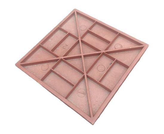 Тротуарная ППК плитка Neoкомпозит Стандарт ""8 кирпичей"", 330x330x20 мм, (кв. м/9 шт.), красный, комплект 5 шт. ПТС-20 8К Т5 – изображение 3