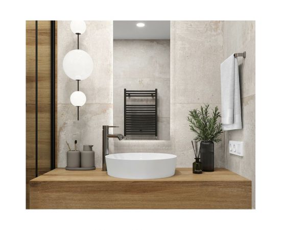 Керамогранит LAPARET Cemento beige бежевый, 60x120 см, матовый карвинг, 1.44 кв. м, 2 шт. х9999294703 – изображение 3