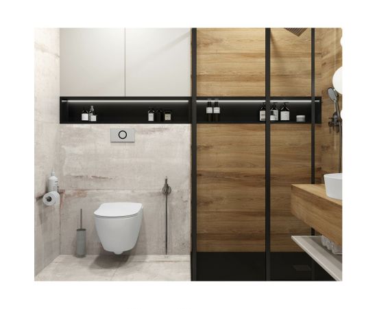 Керамогранит LAPARET Cemento beige бежевый, 60x120 см, матовый карвинг, 1.44 кв. м, 2 шт. х9999294703 – изображение 2