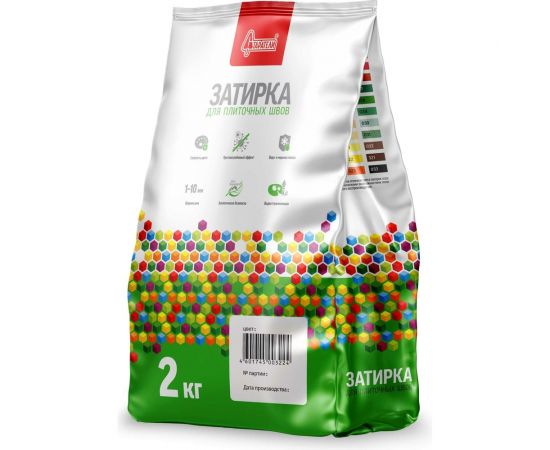 Затирочная смесь для плиточных швов Старатели 2 кг, белый 002 3277/3486 