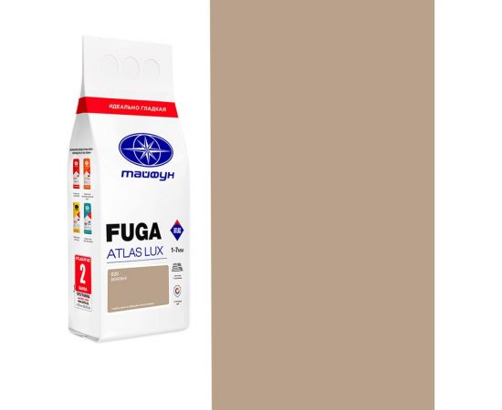 Цементная затирка Тайфун Fuga ATLAS LUX № 020 цвет бежевый, мешок 2 кг 020-2-lux 