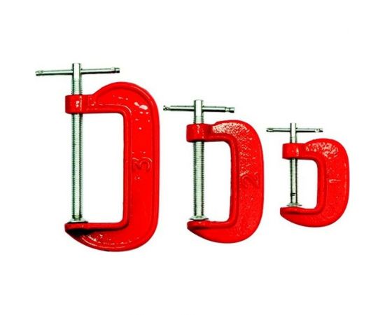 Набор струбцин G-образных, 3 предмета: 25, 50, 75 мм РемоКолор 44-0-003 