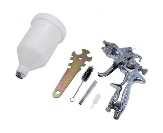 Краскораспылитель с верхним пластиковым бачком FORCEKRAFT FK--887P-14V 50326 