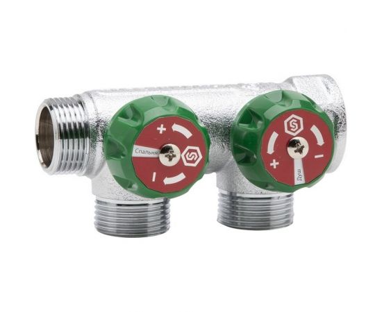 Регулирующий коллектор STOUT 3/4, 2 отвода 1/2 SMB-6850-341202 RG008UJDIOIJ29 
