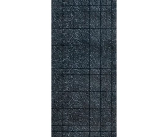 Влагостойкая панель МДФ Центурион 1220x2440x3.2 мм, плитка 10x10 см, Черный дымчатый 68226 