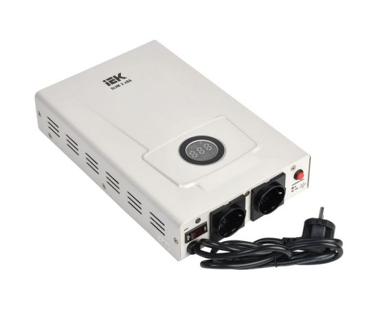 Однофазный стабилизатор напряжения IEK, настенный 2кВА SLIM IVS22-1-002-09 
