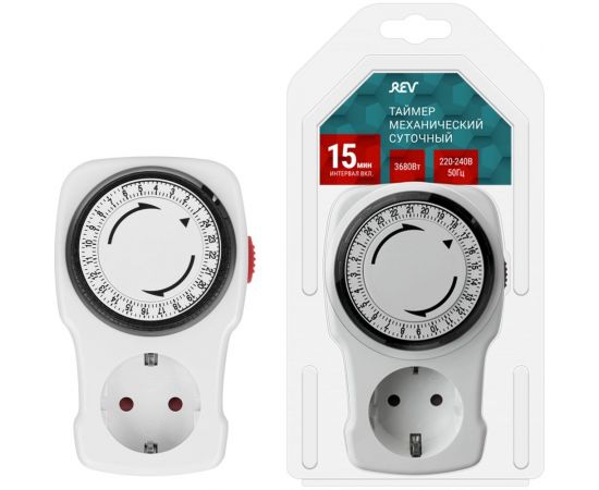 Механический суточный таймер duwi 66987 2 белый 