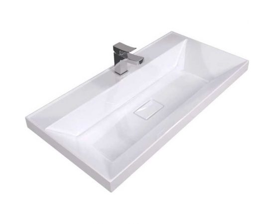 Раковина для ванной Uperwood Classic New 90 см, с декоративной крышкой для слива 291021026 – изображение 3