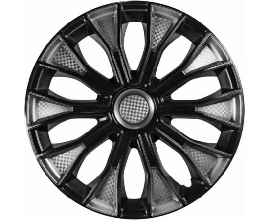 Колесные колпаки Airline 15"" Волтек черный глянец, карбон, комплект 2 шт. AWCC-15-17 – изображение 2