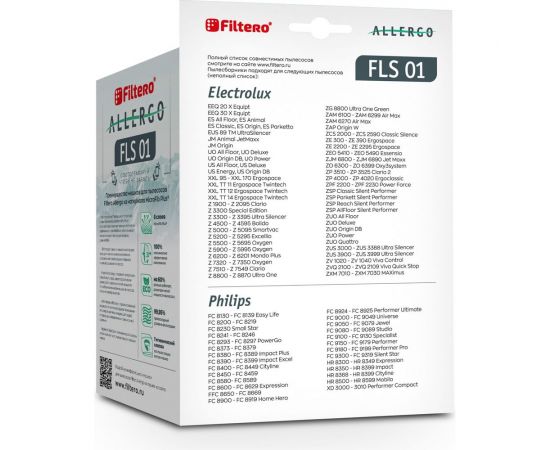 Мешки для пылесосов FLS 01 (4) Allergo 4 шт FILTERO 05951 – изображение 3